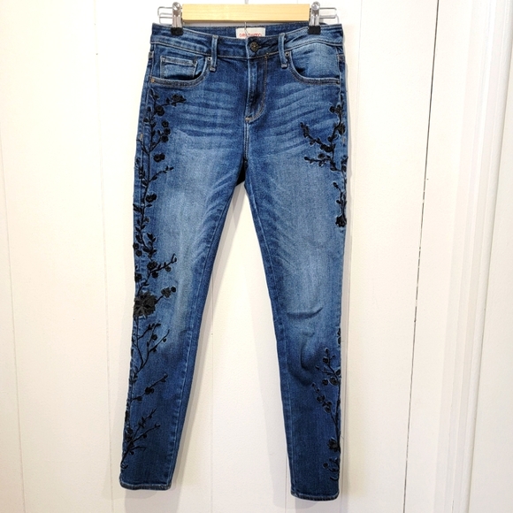 DRIFTWOOD Jackie Embroidered Skinny Jeans Size 25 - Picture 1 of 9